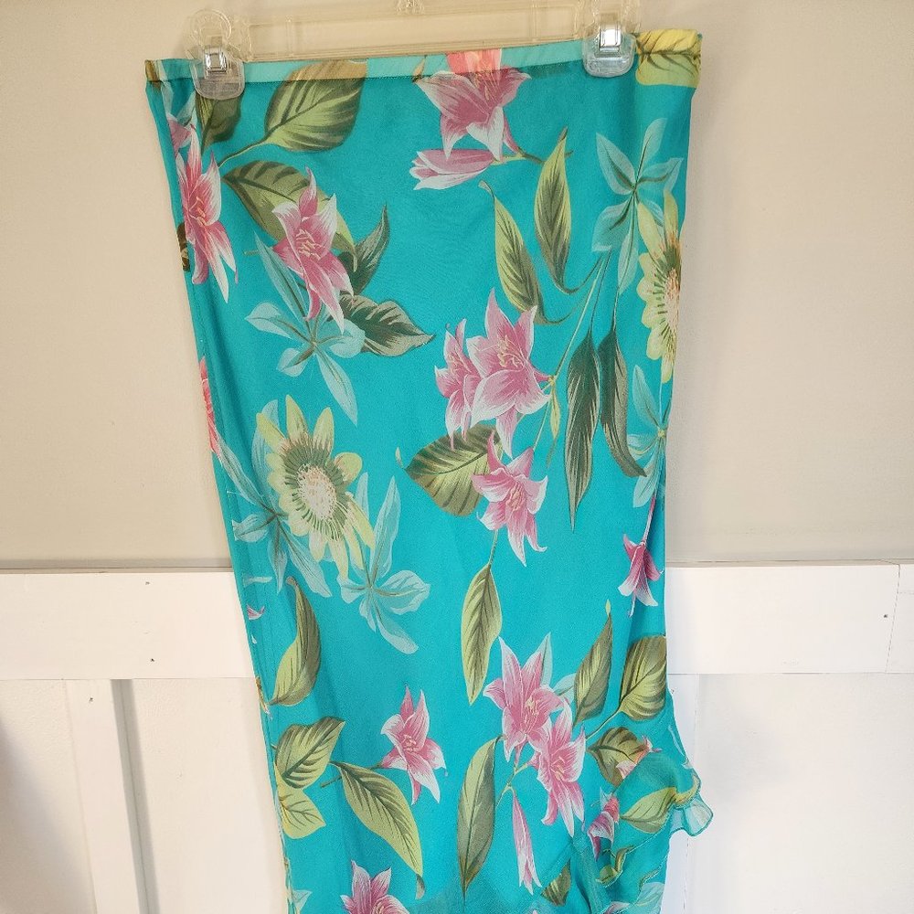 Possibility Women's Silk Skirt Hawaiian Pattern